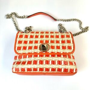 Woven Orange Kate Spade Handbag Natalia Straw